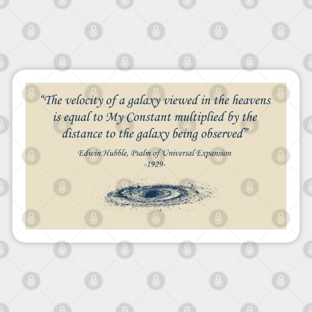 Dramatic Hubble Quote Sticker by TenkenNoKaiten